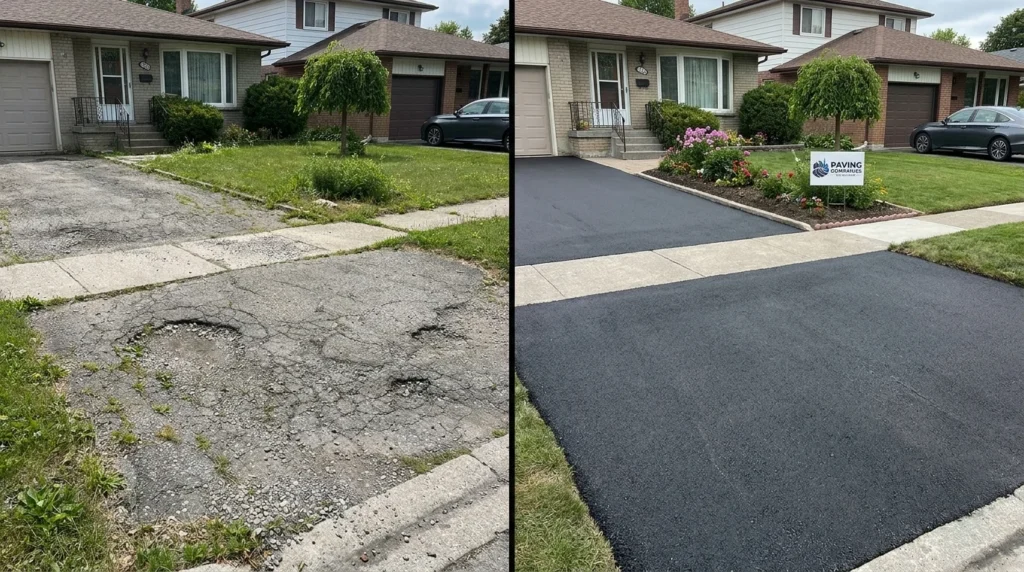 Paving Companies Auckland - Driveway Before and After Transformation 1